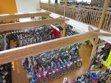 600台以上の自転車を取り揃えております。「サイクルスペース チャリ松　盛岡南店」