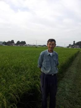 自然農法でひとめぼれを栽培している生産者の千葉さん。「佐々木米穀店」